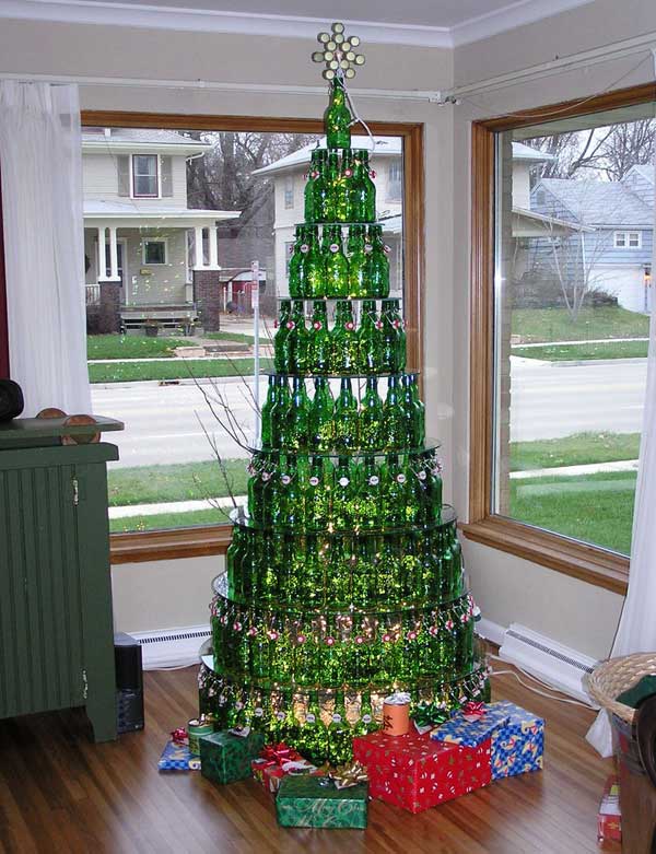 Beer Bottle Xmas Tree